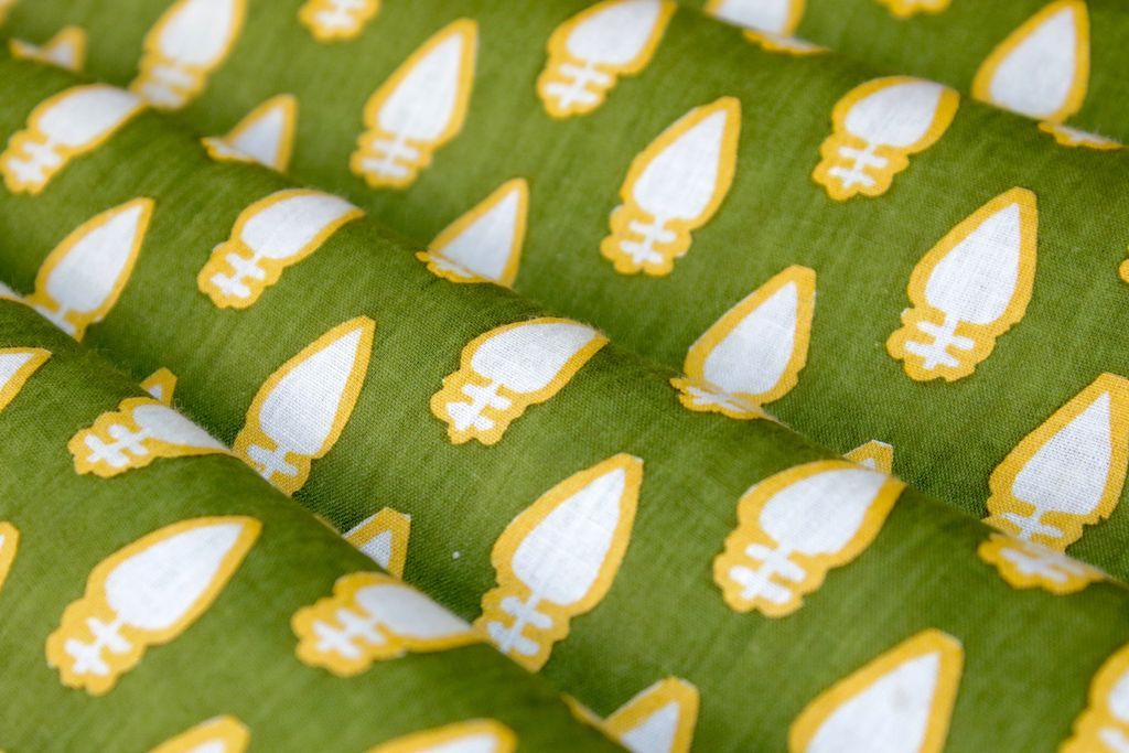 olive-yellow-floral-motif-printed-pure-cotton-fabric