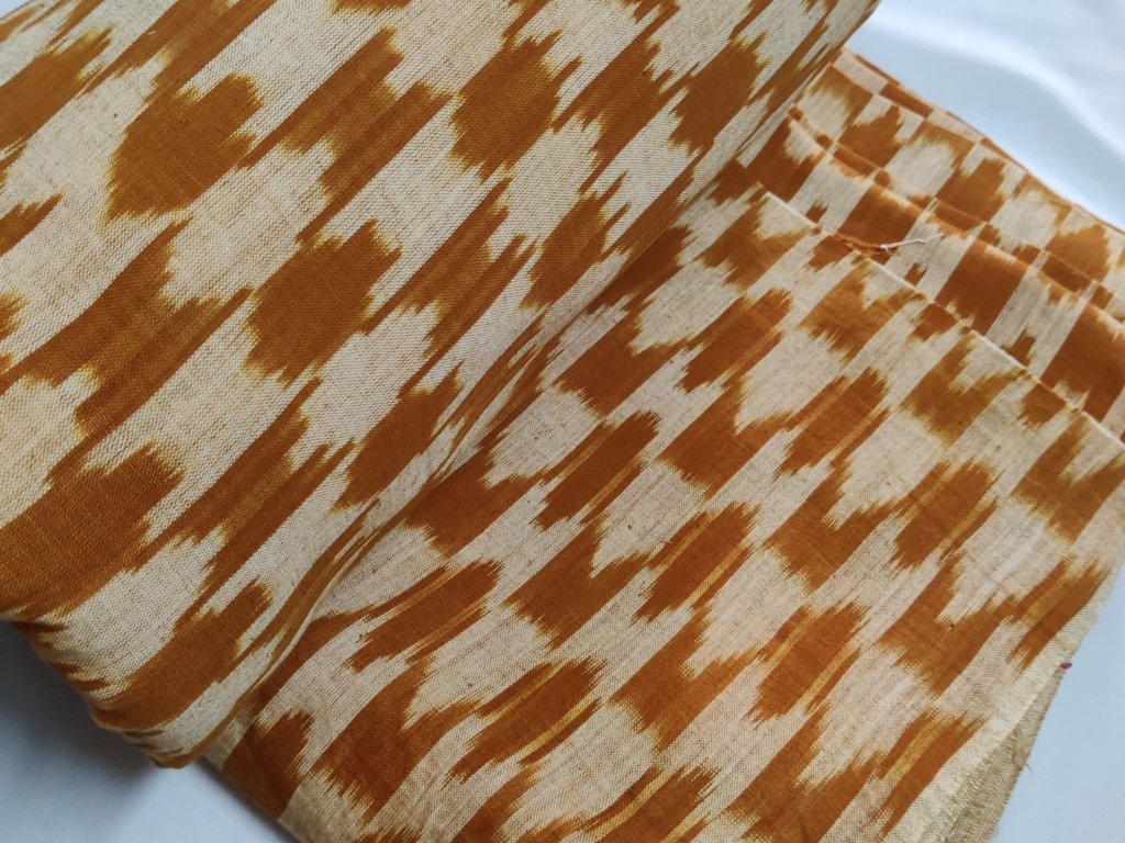 amber-geometric-handloom-pure-fine-cotton-ikat-fabric