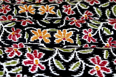 black-maroon-mustard-floral-printed-pure-cotton-fabric