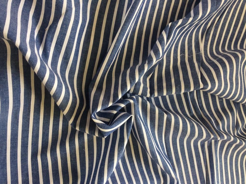 navy-stripe-cotton-check-fabric