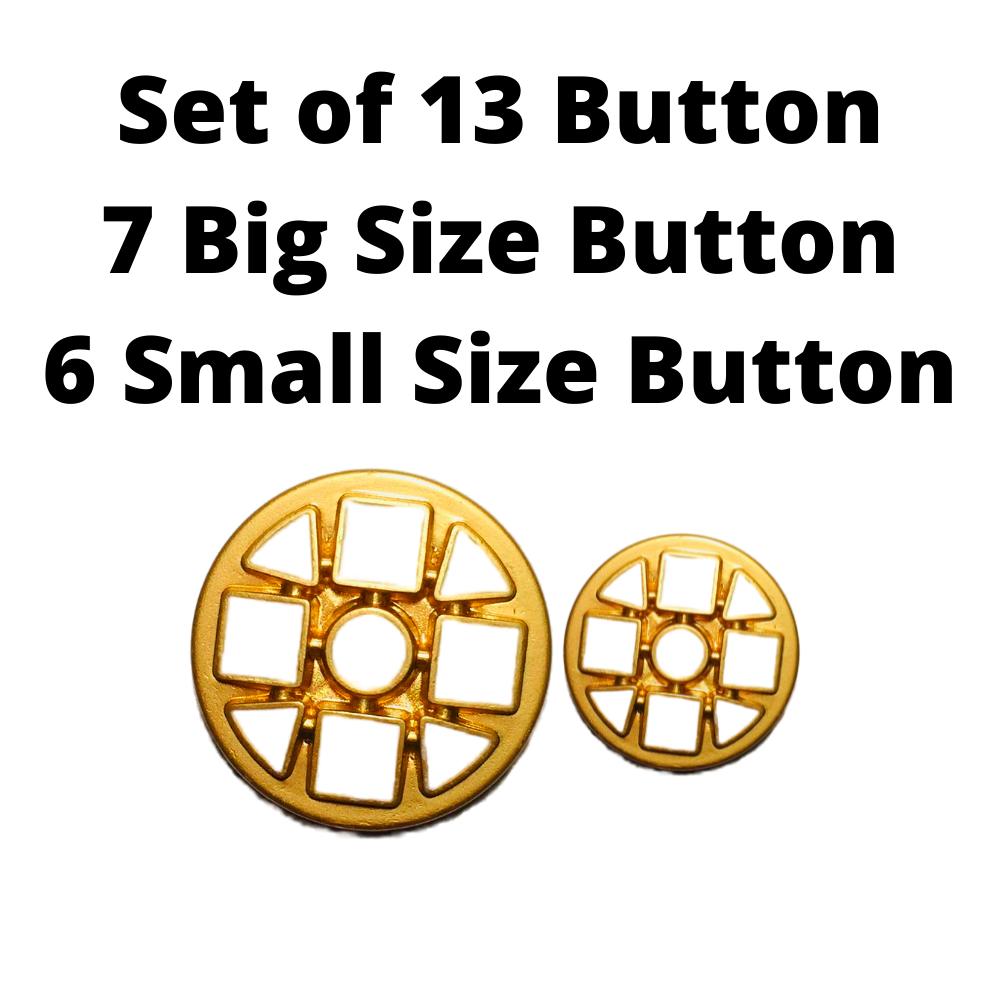 white-color-stylish-design-metal-buttons