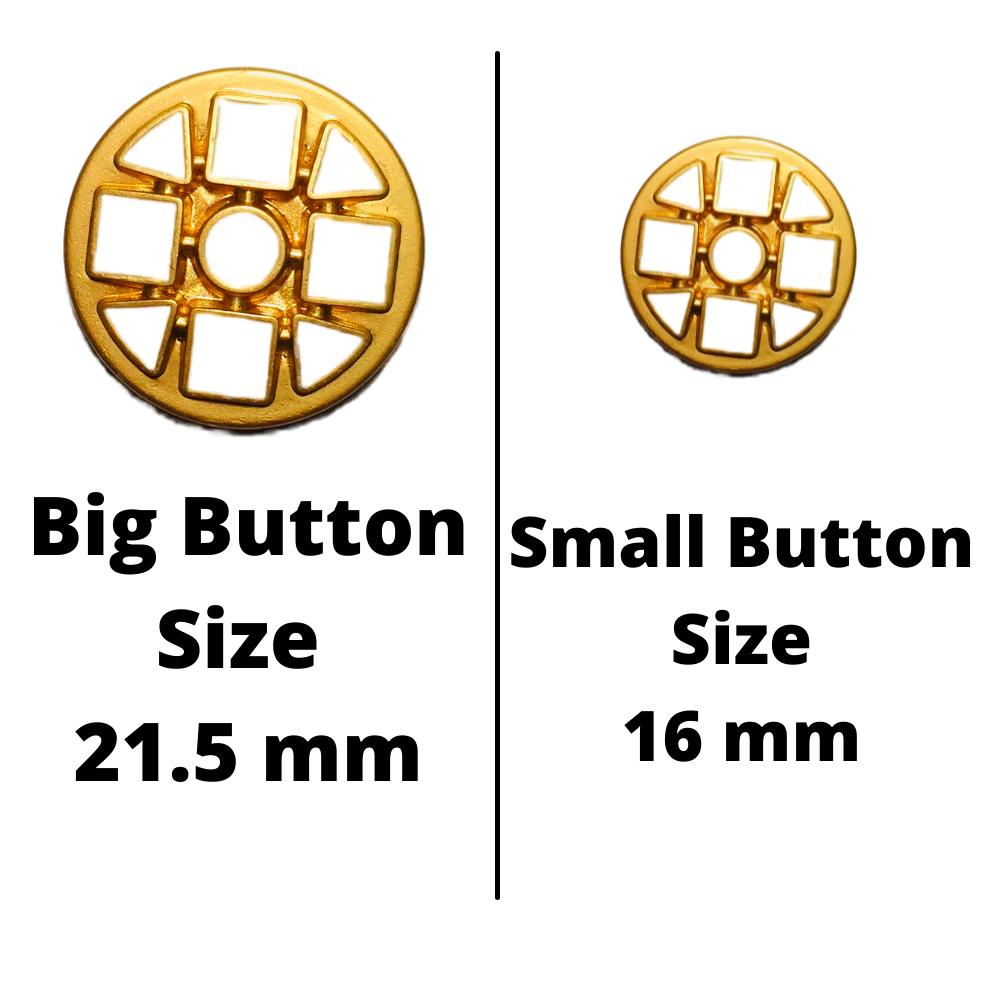 white-color-stylish-design-metal-buttons