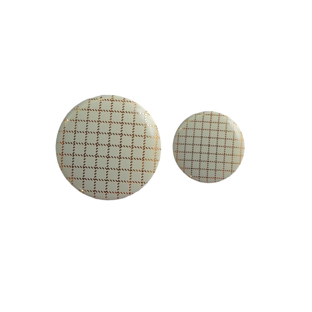 white-golden-checks-designer-metal-suit-buttons