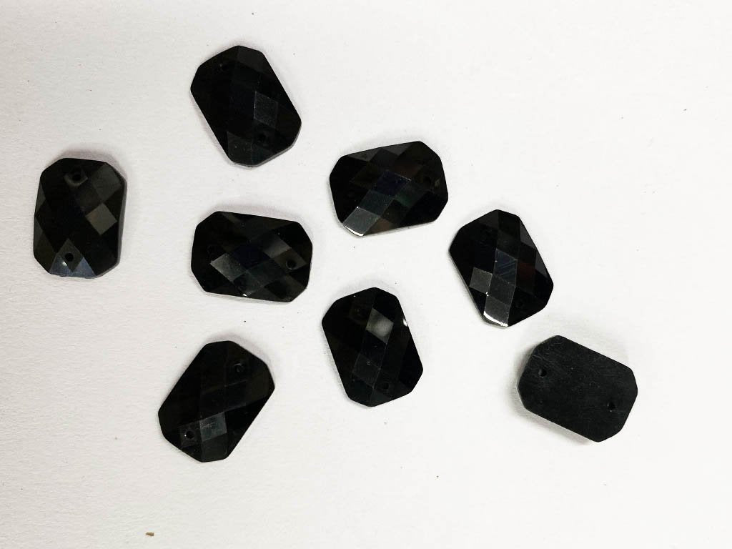 black-octagonal-2-hole-plastic-beads-10x14-mm