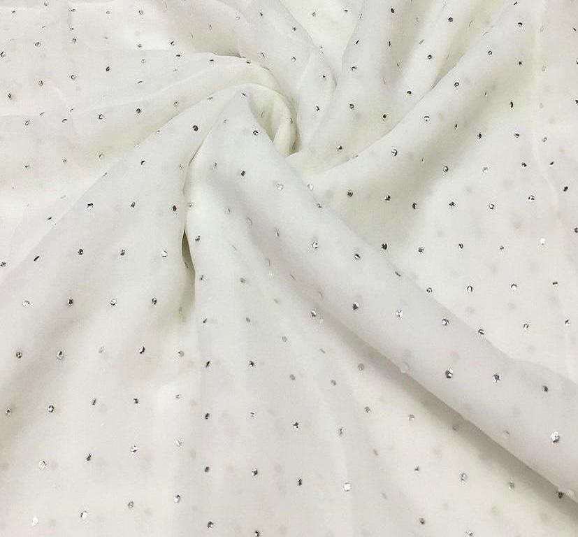 white-single-dot-semi-mukaish-work-dyeable-georgette-fabric