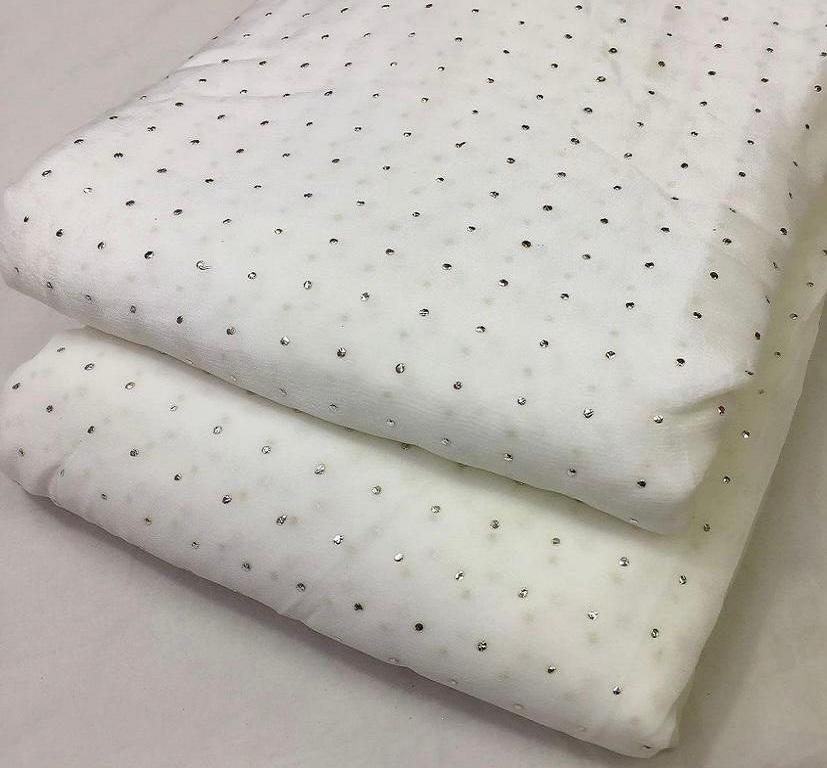 white-single-dot-semi-mukaish-work-dyeable-georgette-fabric