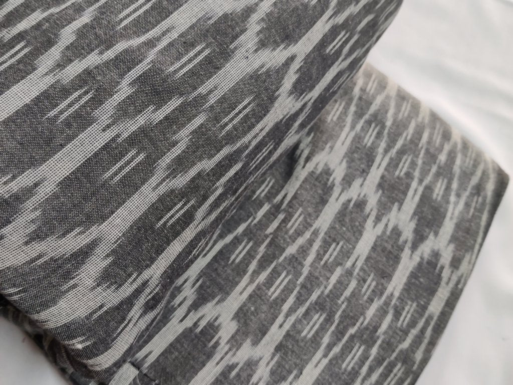 grey-chevron-pochampally-handloom-pure-cotton-ikat-fabric