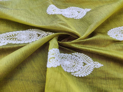 parrot-green-chanderi-with-embroidered-white-lakhnawi-motifs