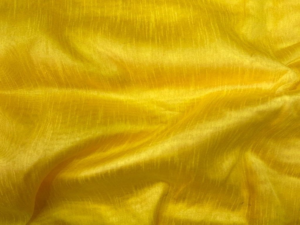 yellow-plain-bangalore-raw-silk-fabric