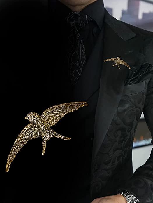 pretty-and-fine-gold-color-bird-shape-brooch-for-men-and-women