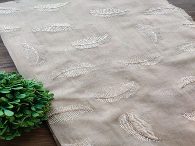 beige-chanderi-with-embroidered-leaf-motifs