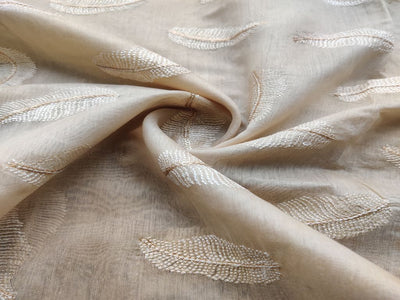 beige-chanderi-with-embroidered-leaf-motifs