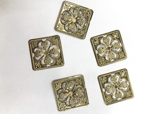 golden-floral-square-metal-embellishment-with-iron-base