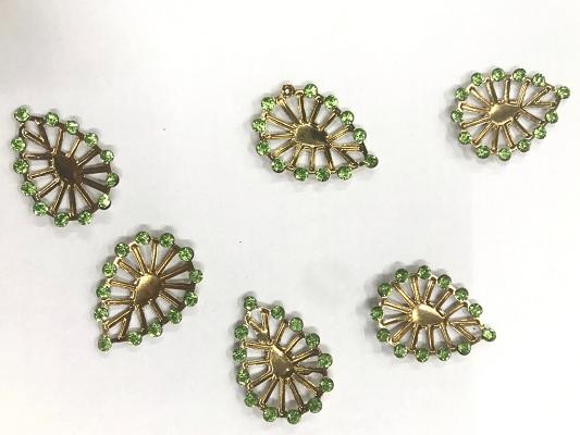 green-drop-stone-studded-metal-embellishment-with-iron-base