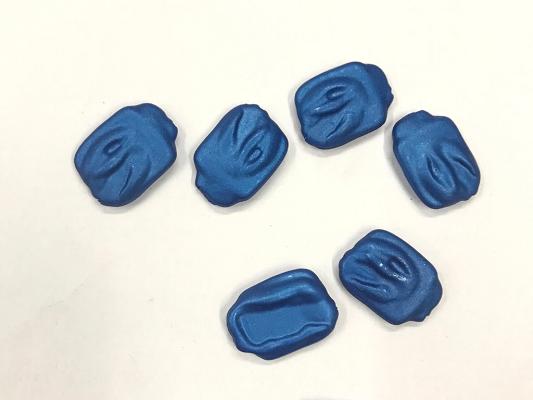 blue-uneven-plastic-beads