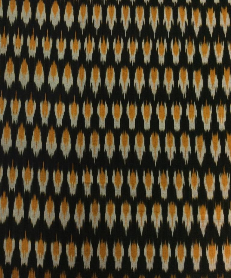 yellow-black-pure-cotton-ikat