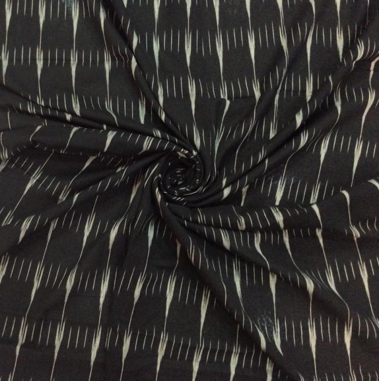 black-cream-pure-cotton-ikat