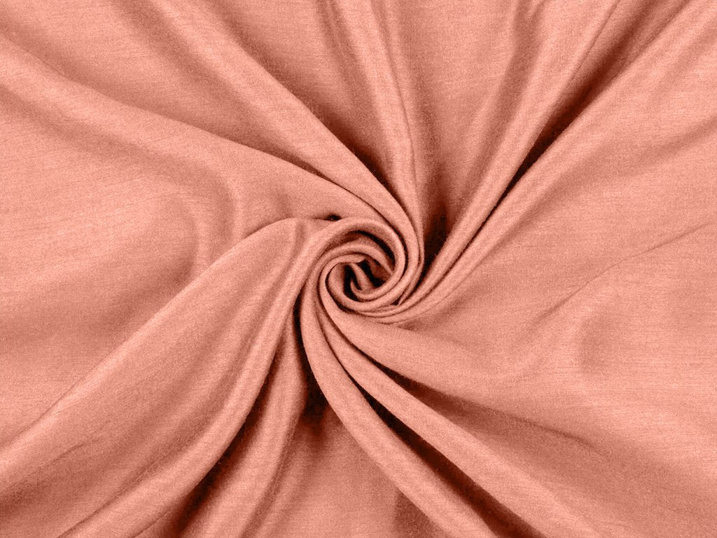 peach-plain-polyester-dola-silk-fabric