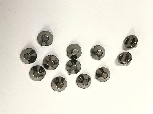 gun-metal-grey-flat-triangular-plastic-stud-beads-8-mm