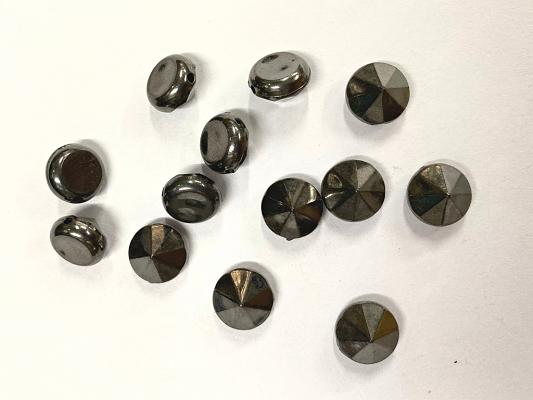 gun-metal-grey-flat-triangular-plastic-stud-beads-10-mm