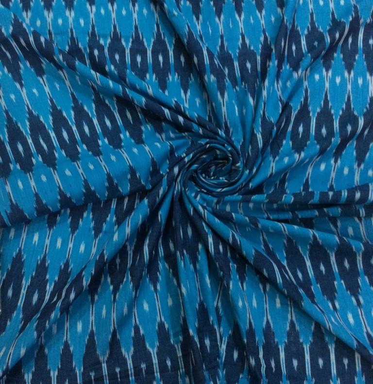 light-blue-dark-blue-pure-cotton-ikat