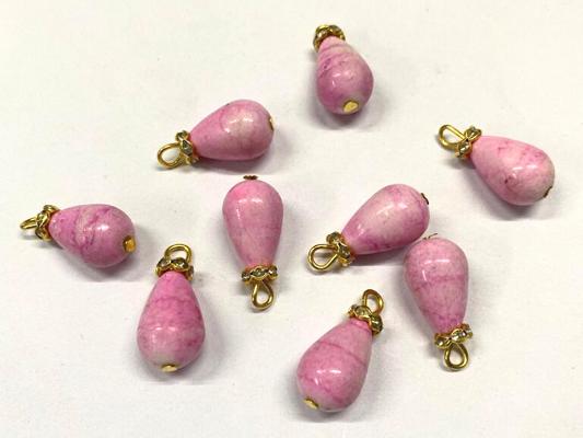 light-pink-rainbow-drop-plastic-loreal-beads-10x21-mm