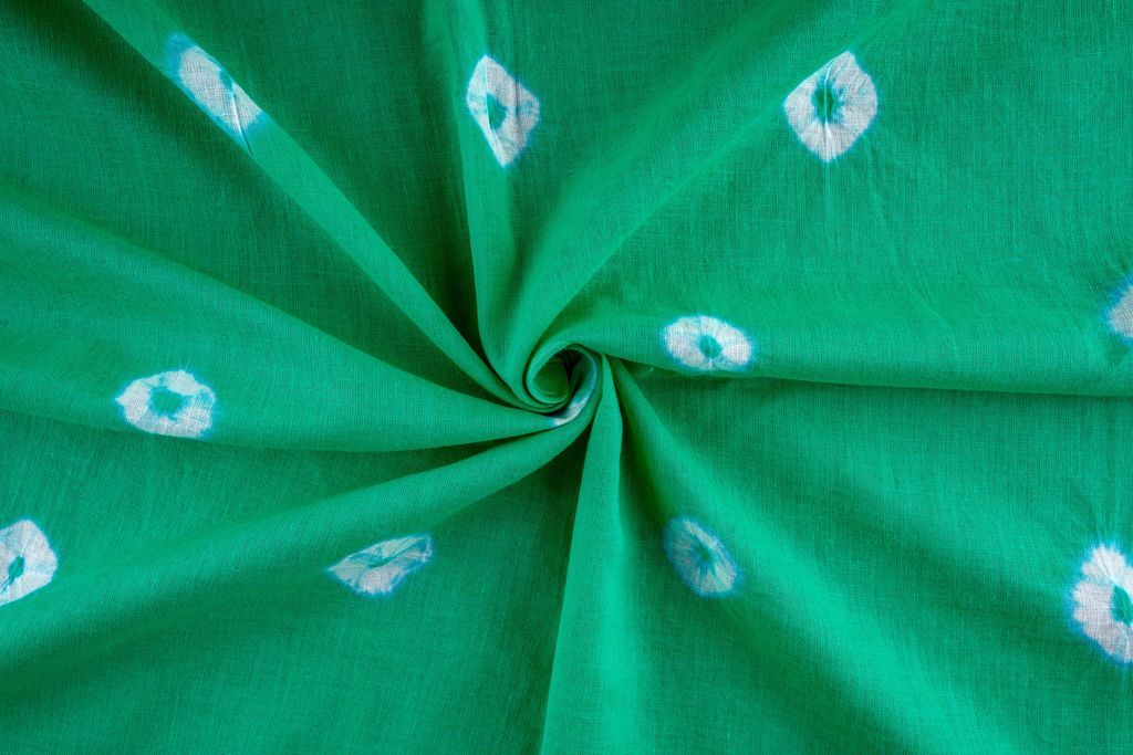 green-white-bandhini-tie-and-dye-printed-pure-cotton-fabric