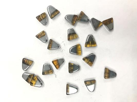 brown-silver-triangular-glass-beads-11x10-mm