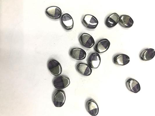 black-silver-oval-glass-beads-10x13-mm