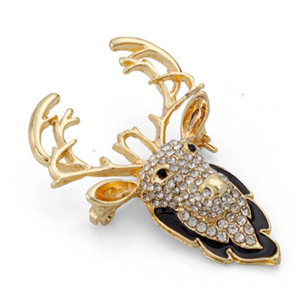 golden-color-stone-studded-deer-designer-brooch