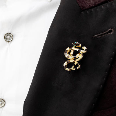 golden-black-stylish-snake-designer-brooch