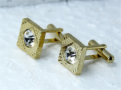 square-cut-with-square-design-golden-metallic-cufflinks