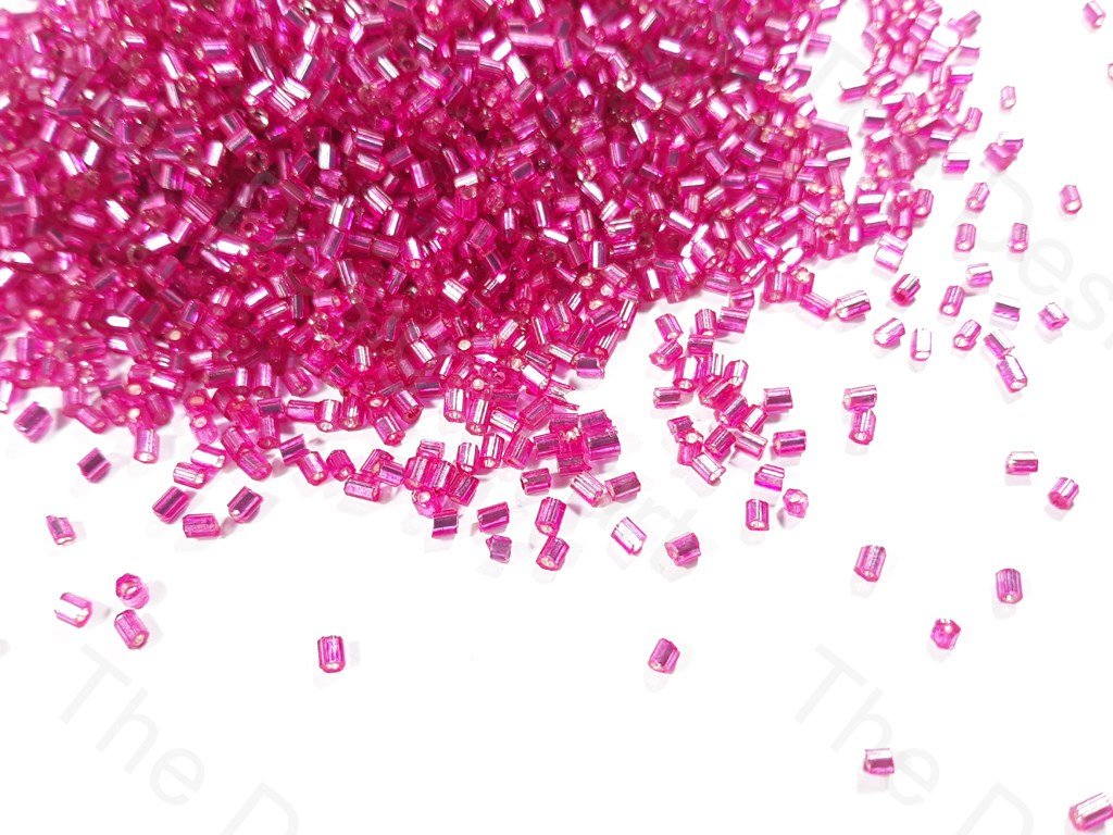 Magenta Silverline 2 Cut Seed Beads (1620429799458)