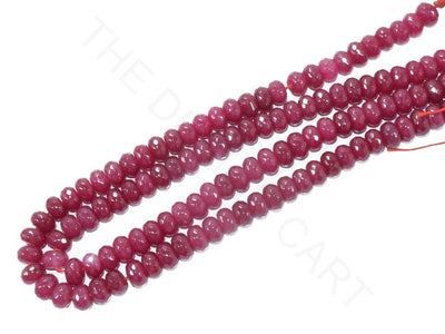 Pink Round Jade Semi Precious Stones | The Design Cart (3785185525794)