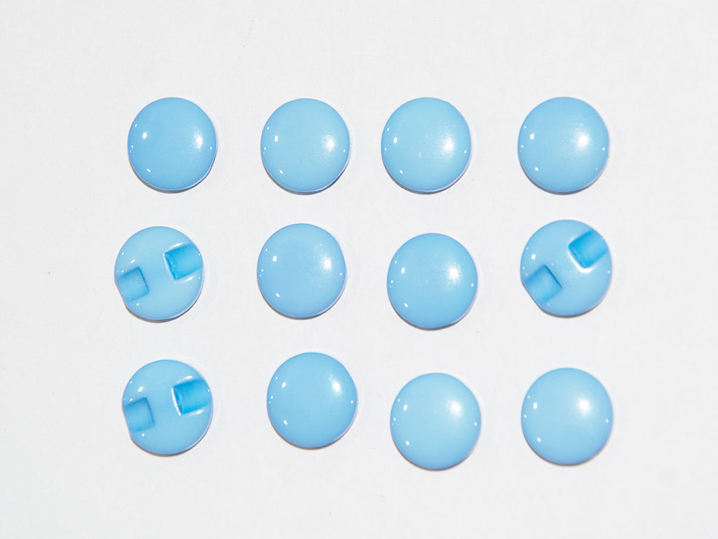 Light Blue Circular Marble Acrylic Buttons