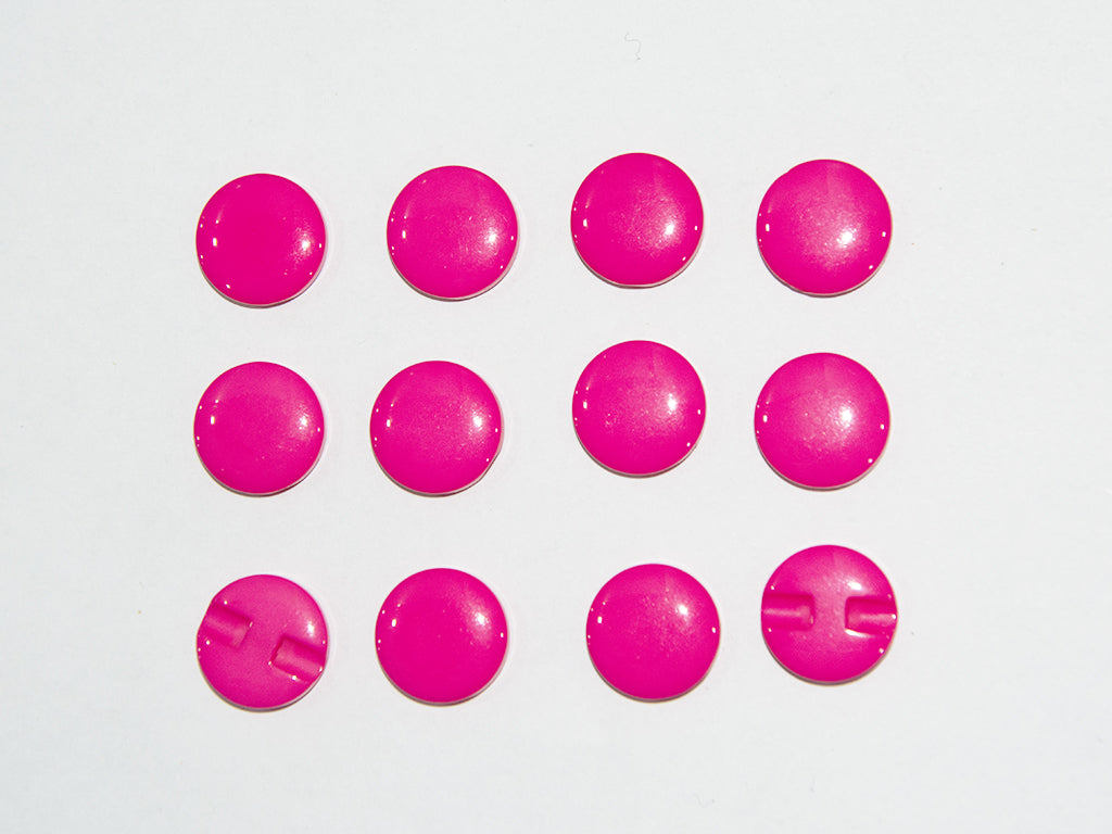 Magenta Circular Marble Acrylic Buttons