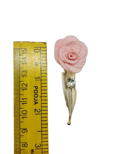 Light Pink Open Flower Brooch