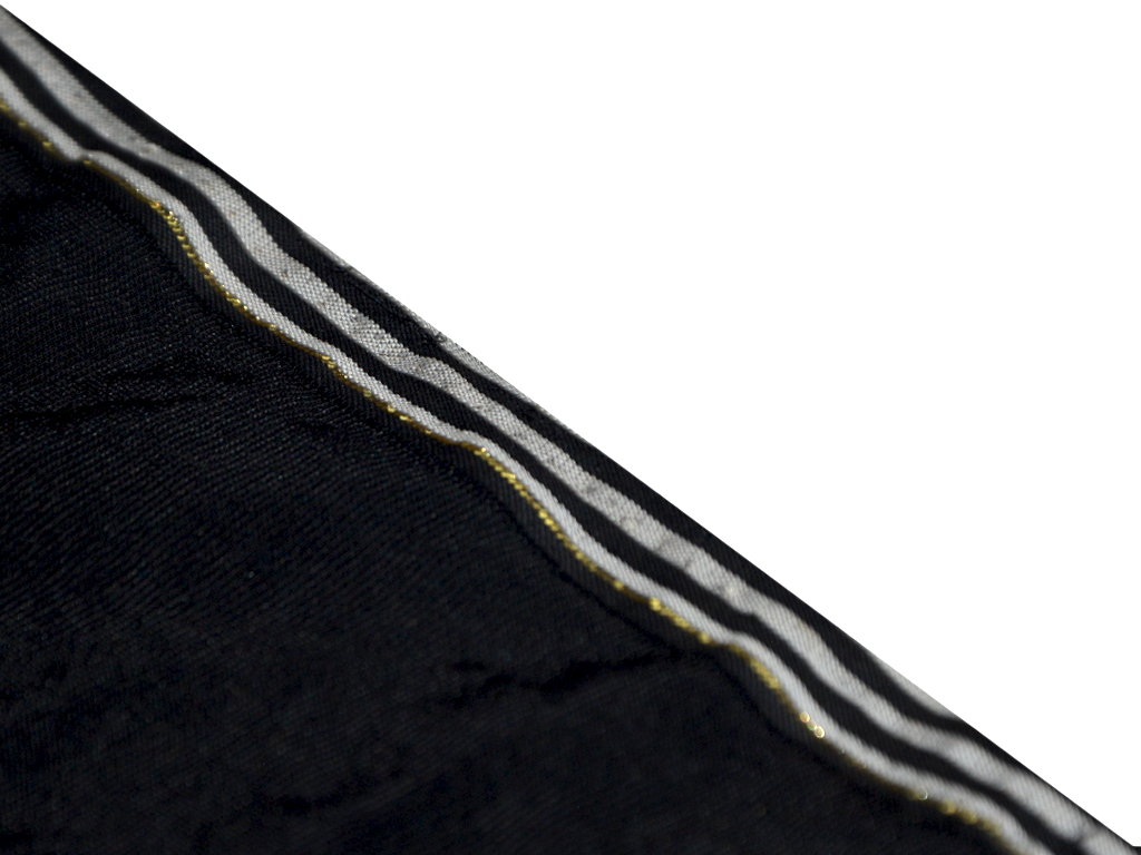 Black Plain Glossy Velvet Fabric