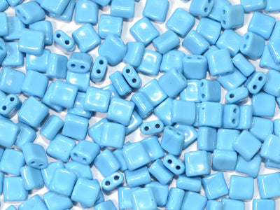 Blue Brick Shaped Czech Glass Beads | The Design Cart (1722764099618)