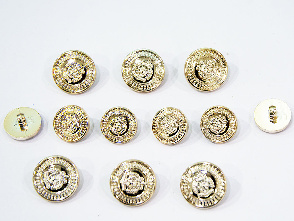 Golden Designer Acrylic Suit Buttons