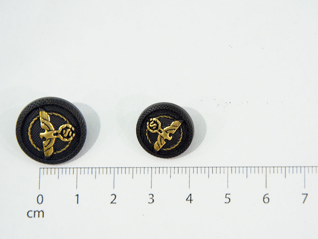 Black Designer Acrylic Suit Buttons