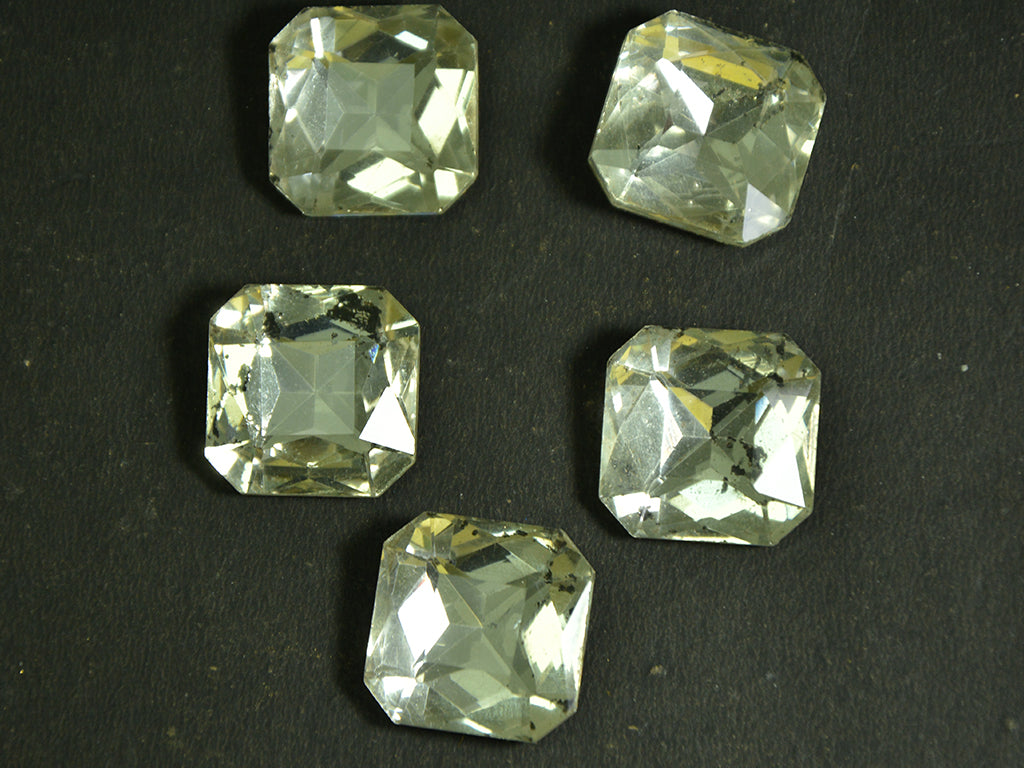 Octagonal Transparent Glass Stones