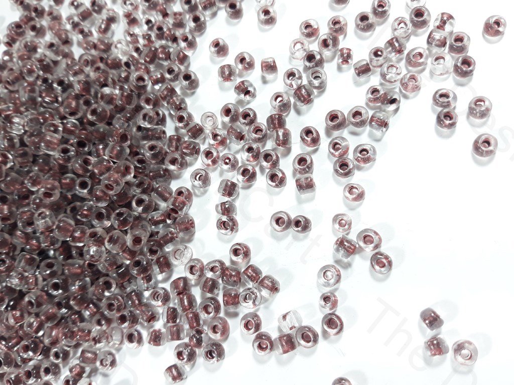 Brown Inside Round Rocailles Seed Beads (1620429897762)