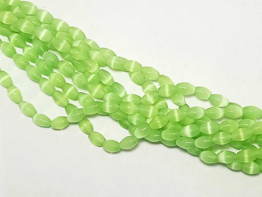 Light Green Monalisa Oval Stone Bead