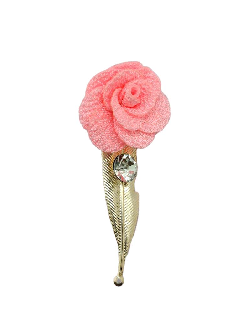 Peack Pink Designer Flower Brooch