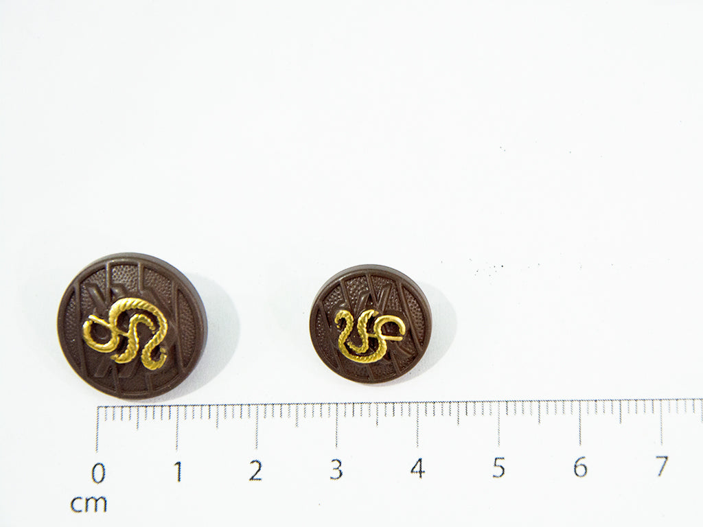 Brown Designer Acrylic Suit Buttons