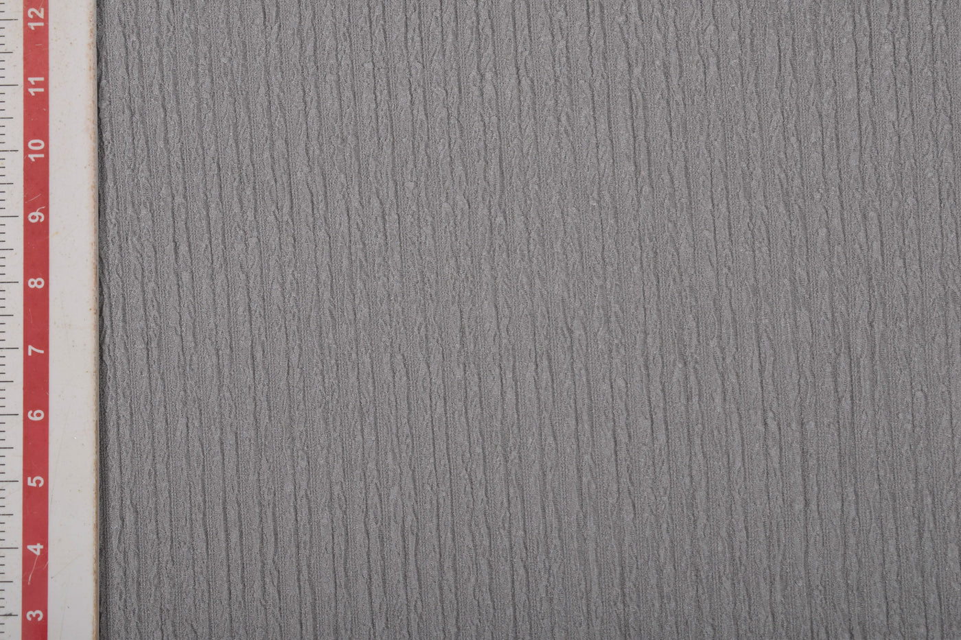 Grey Textured Knit Fabric