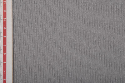 Grey Textured Knit Fabric