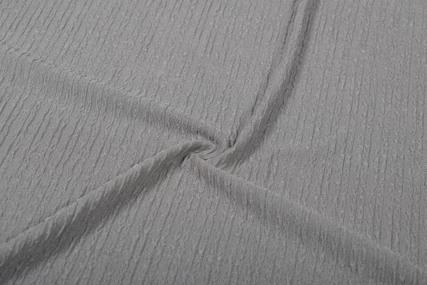 Grey Textured Knit Fabric