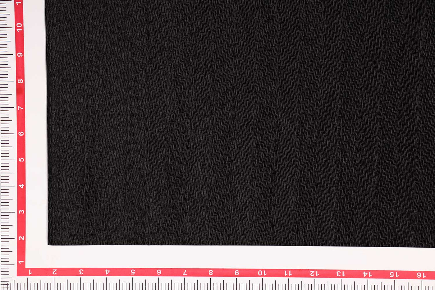 Black Herringbone Pleated Knit Fabric-2445422 Fabric